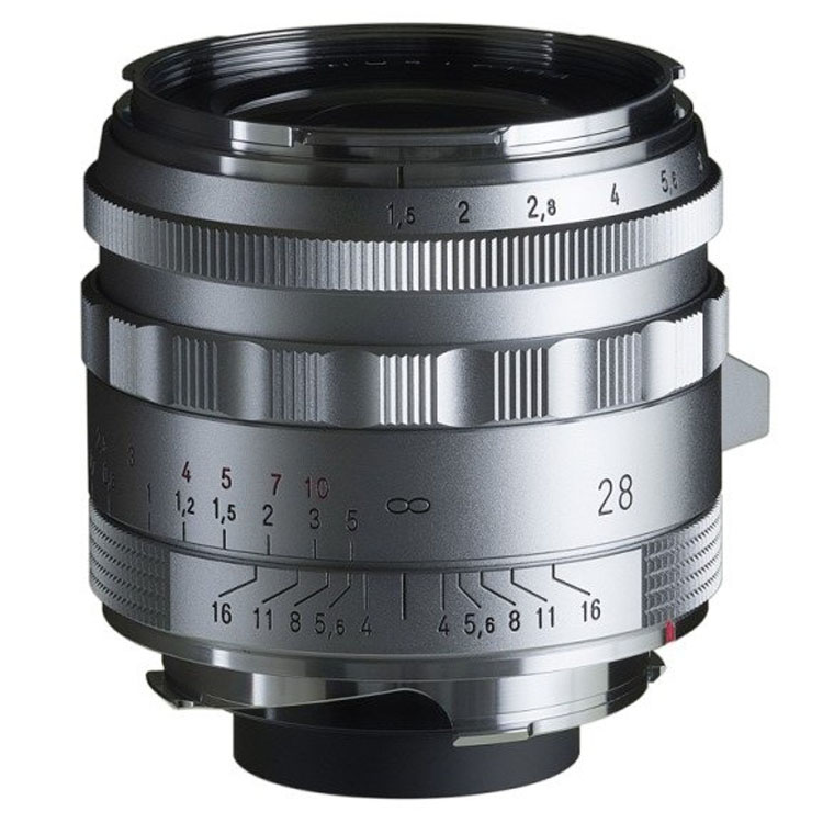 Voigtlander Nokton 1.5/28 mm Type II VM aspherical, silver